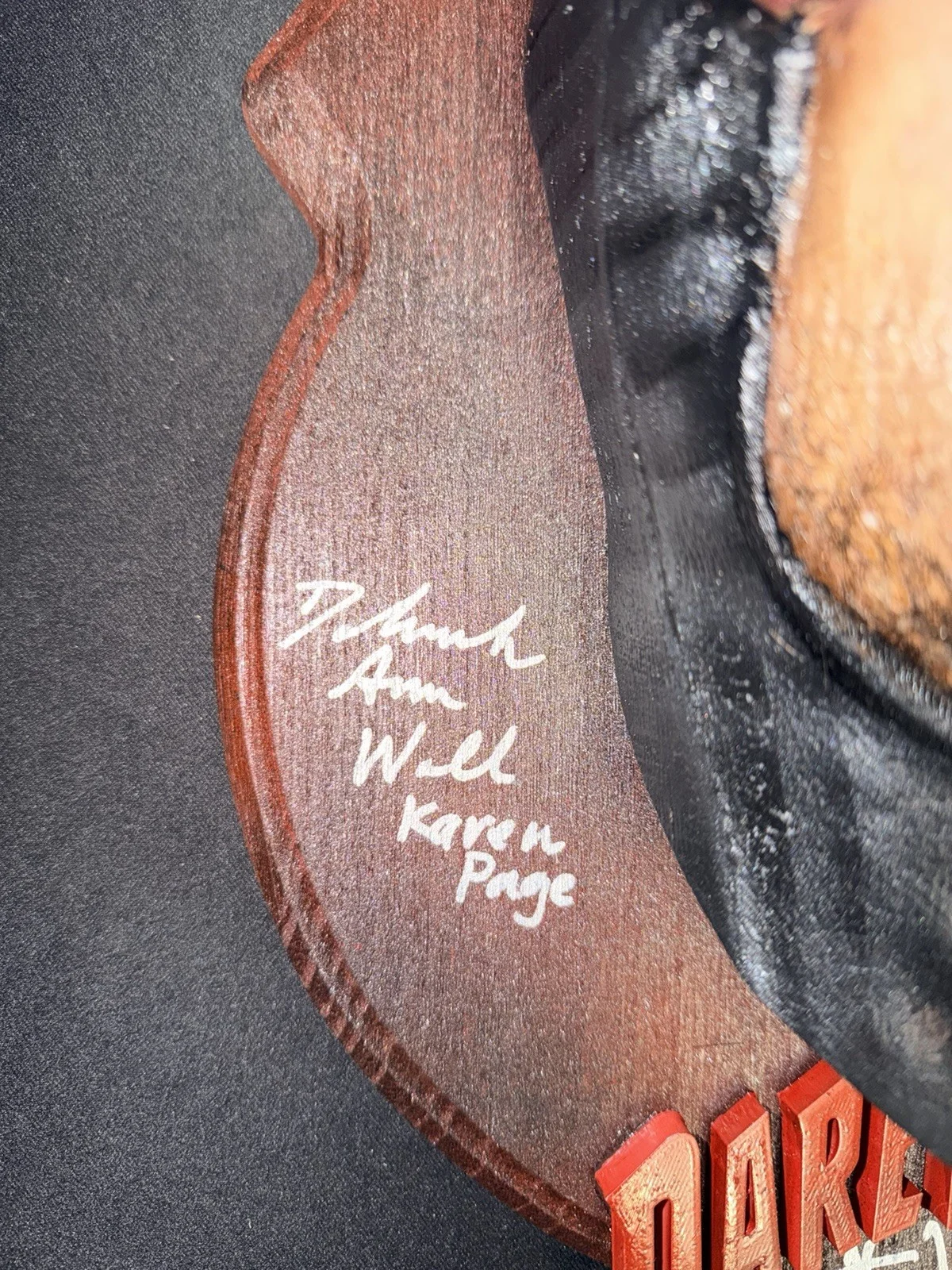 Charlie Cox Vincent D’Onofrio Wilson Bethel Deborah Ann Woll — Charlie Cox Signed Daredevil Cast BUST Marvel JSA COA RARE, image 4