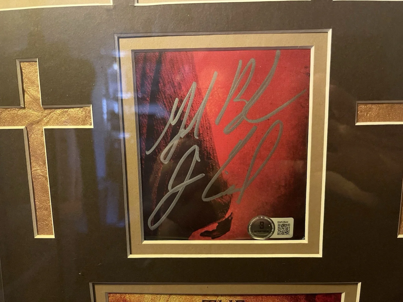 Mel Gibson, Jim Caviezel — The Passion Of The Christ Signed, Rare Framed Poster Mel Gibson Caviezel JSA, image 2