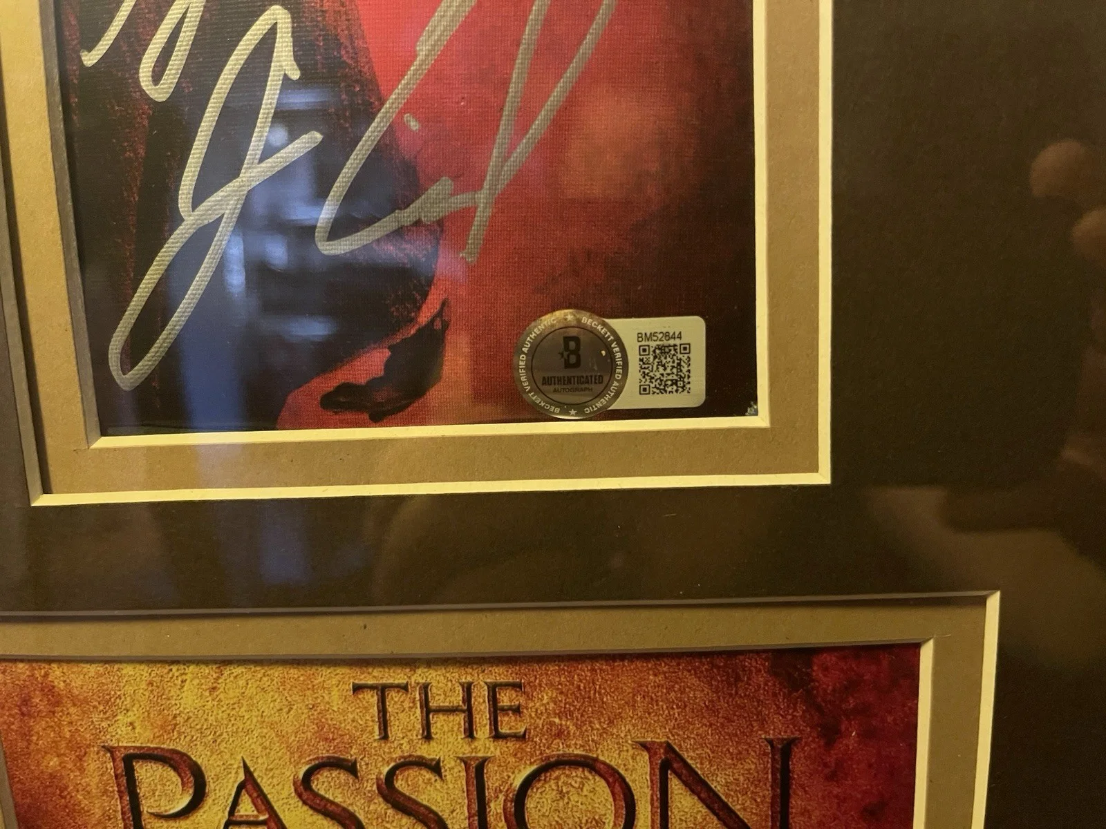 Mel Gibson, Jim Caviezel — The Passion Of The Christ Signed, Rare Framed Poster Mel Gibson Caviezel JSA, image 3