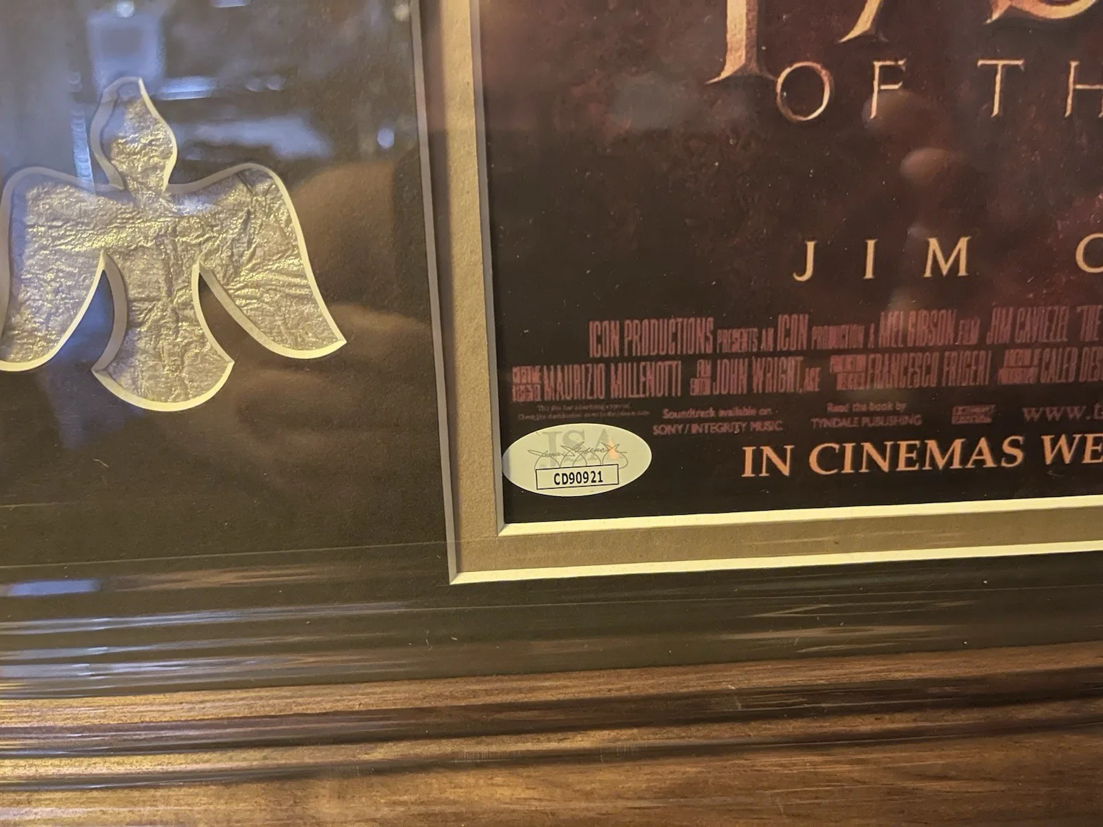 Mel Gibson, Jim Caviezel — The Passion Of The Christ Signed, Rare Framed Poster Mel Gibson Caviezel JSA, image 5
