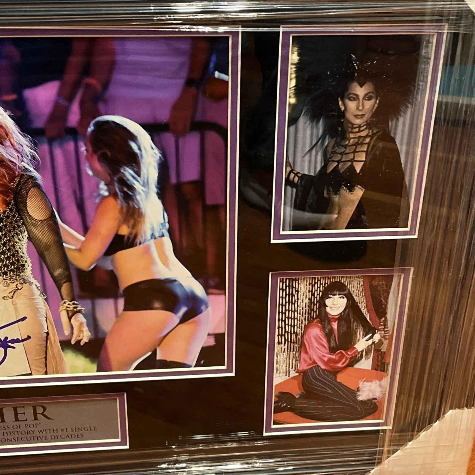 Cher 11x14 autograph Framed Collage COA PSA 19x30, image 5