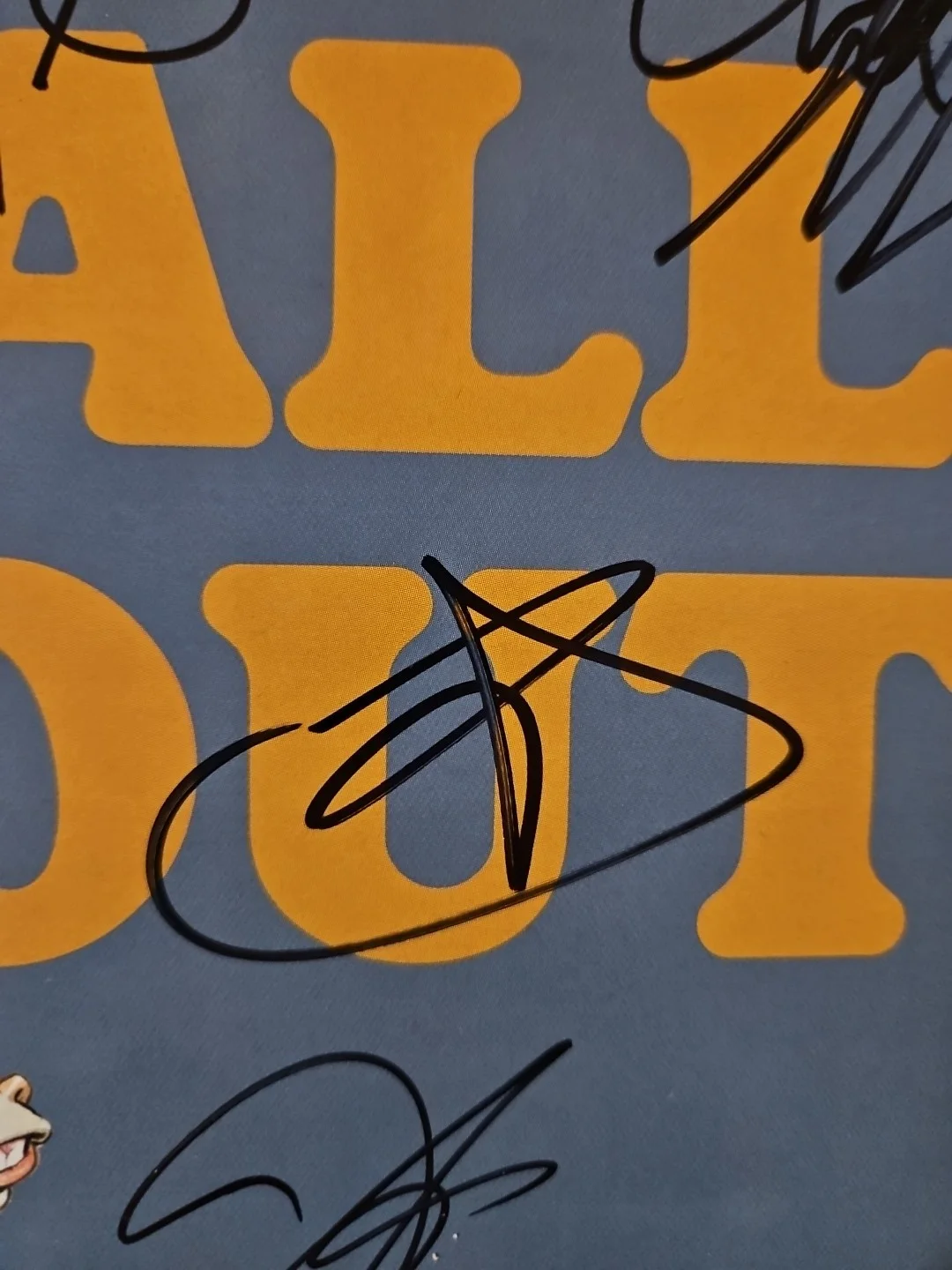 Jim Gaffigan, Ben Schwartz, Cecily Strong, Clyde Lawrence — All Out Cast Signed Playbill - Jim Gaffigan, Ben Schwartz, Cecily Strong ⁶, изображение 4