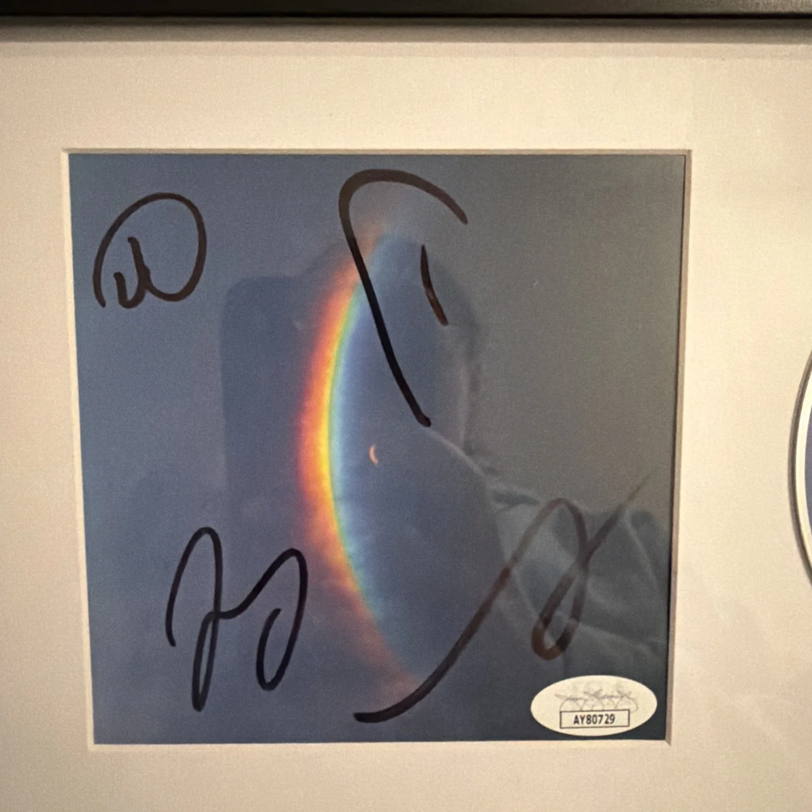 Coldplay Moon Music signed CD art card framed with JSA COA autographed, image 2