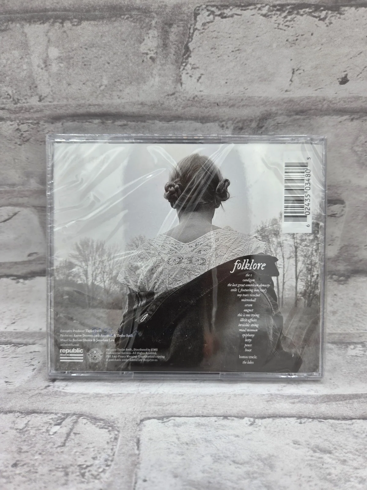 Taylor Swift Autographed Folklore Music CD Sealed, image 2
