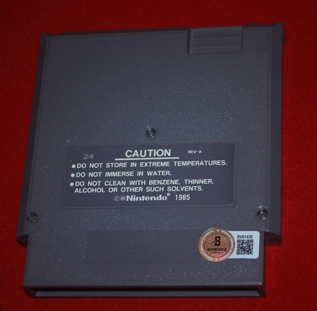 RAPPER 90'S LEGEND Vanilla Ice Signed TMNT NINTENDO GAME Beckett COA BV81438, изображение 2