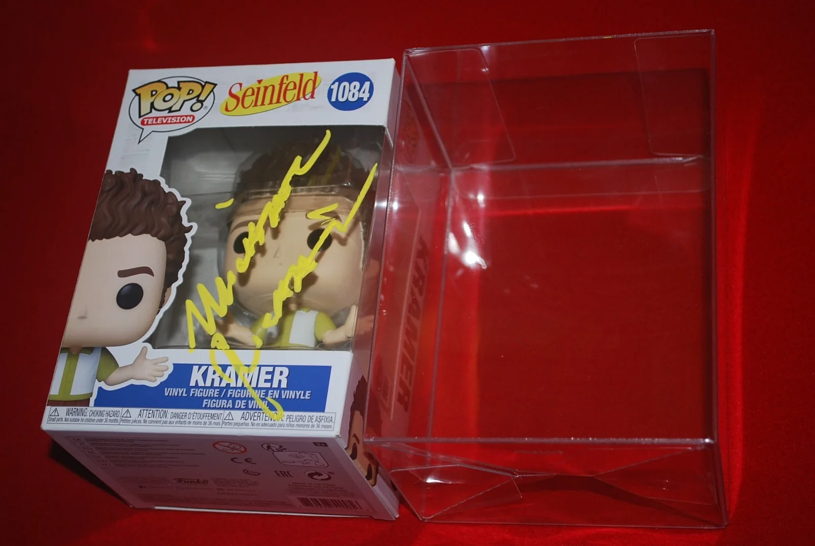 MICHAEL RICHARDS — Michael Richards Signed Kramer Funko Pop 1084 Seinfeld Beckett COA BV81434