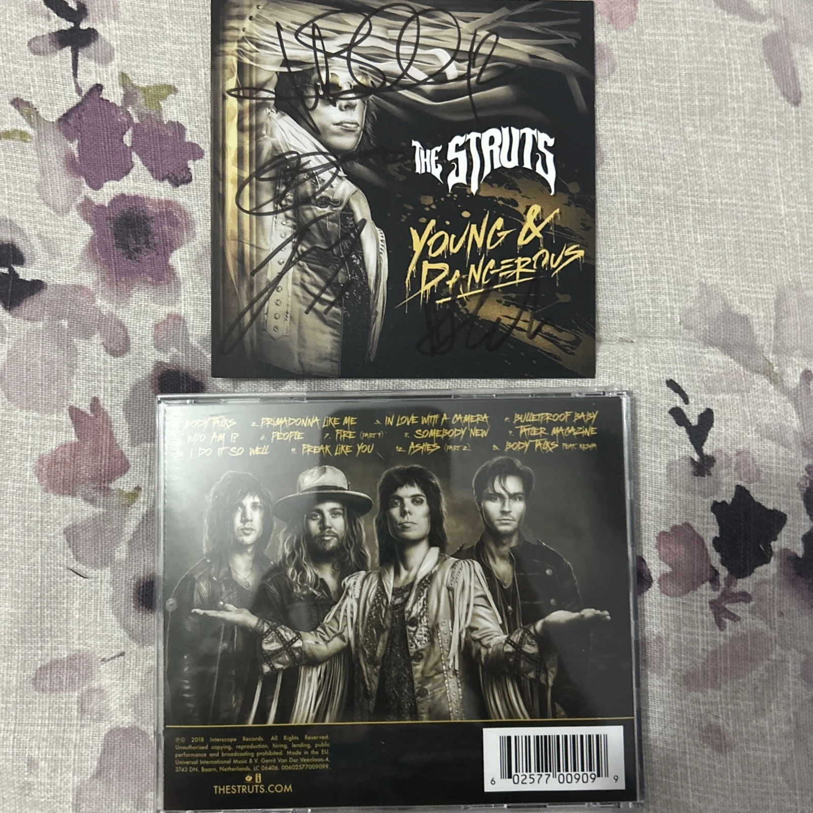 Signed The Struts CD, Young & Dangerous, Autographed Insert by Full Band, image 3