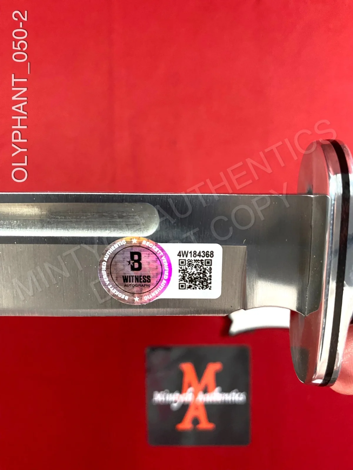 Timothy Olyphant — Timothy Olyphant autographed signed real Buck 120 Knife Ghostface Beckett, image 2