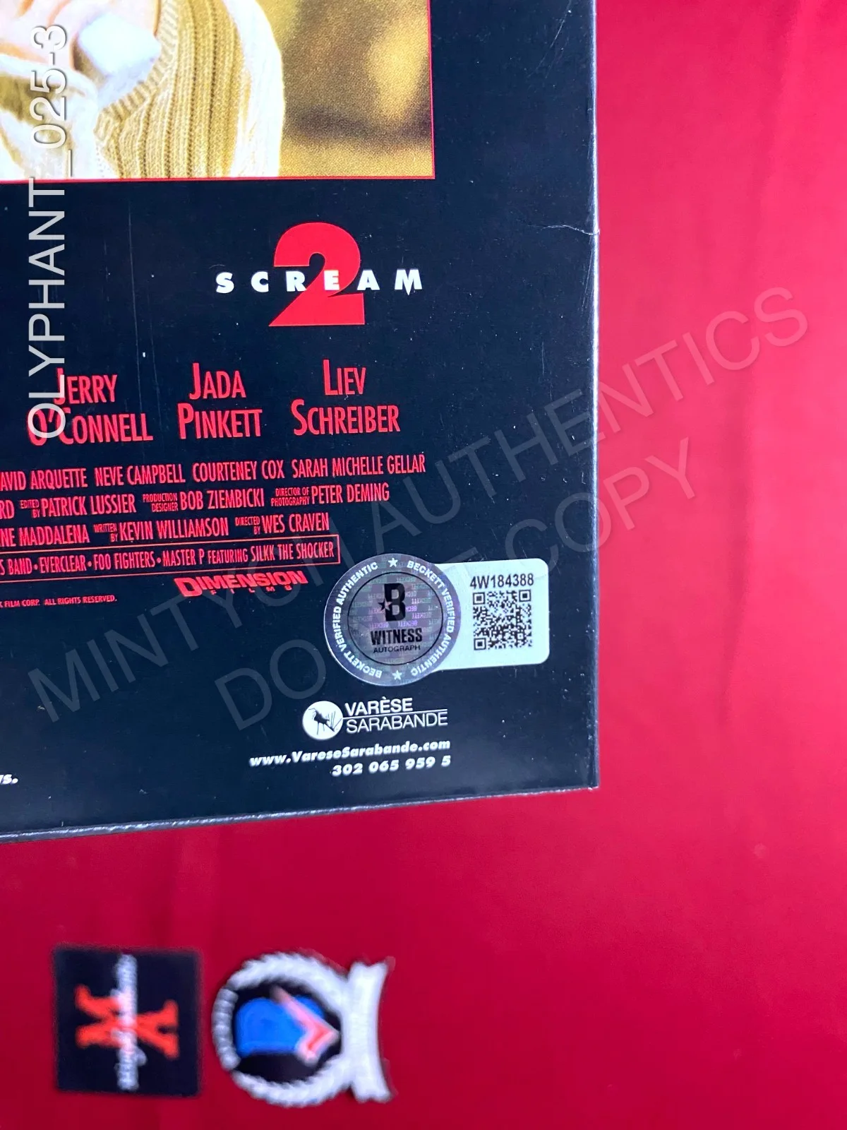 Timothy Olyphant — Timothy Olyphant autographed signed Scream 2 vinyl soundtrack Ghostface Beckett, изображение 3