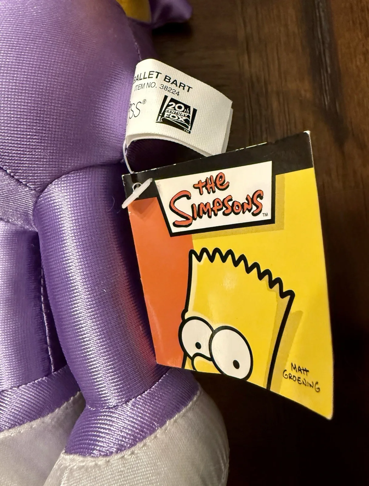 Nancy Cartwright Signed Simpsons Plush - Ballet Bart NWT, image 5