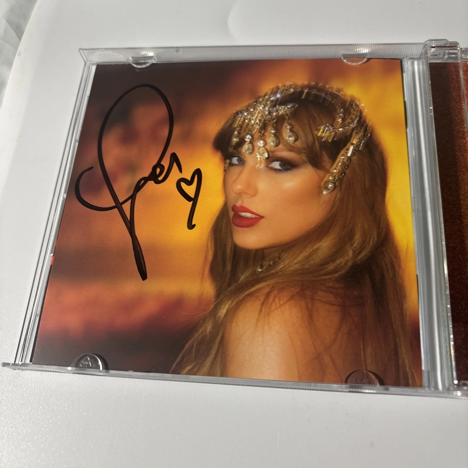 Rare HeartCurl AUTOGRAPHED Taylor Swift Signed The Life Of A Showgirl CD Photo 1, изображение 4