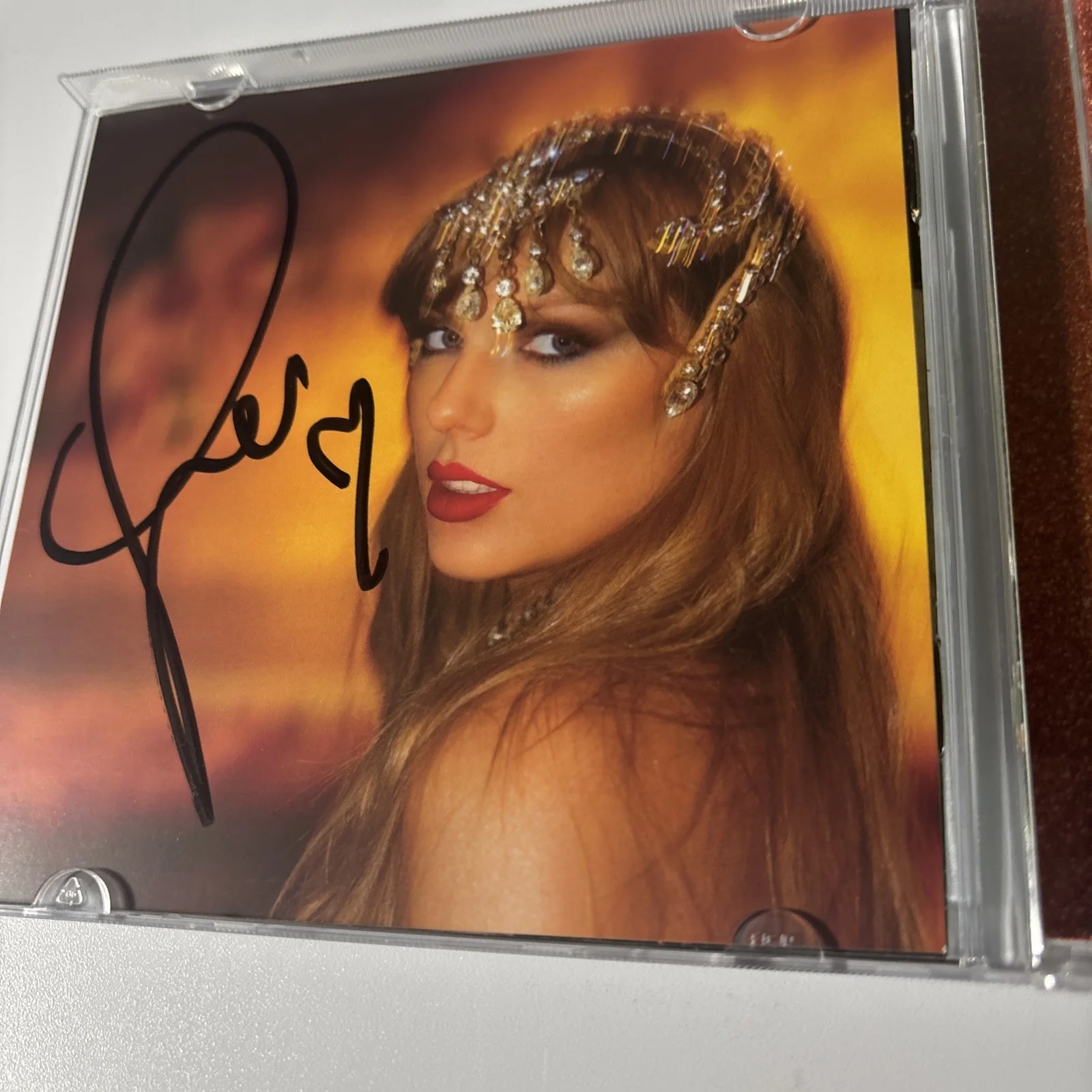 Rare LONG Signature Auto Taylor Swift Signed The Life Of A Showgirl CD Photo 1, изображение 4