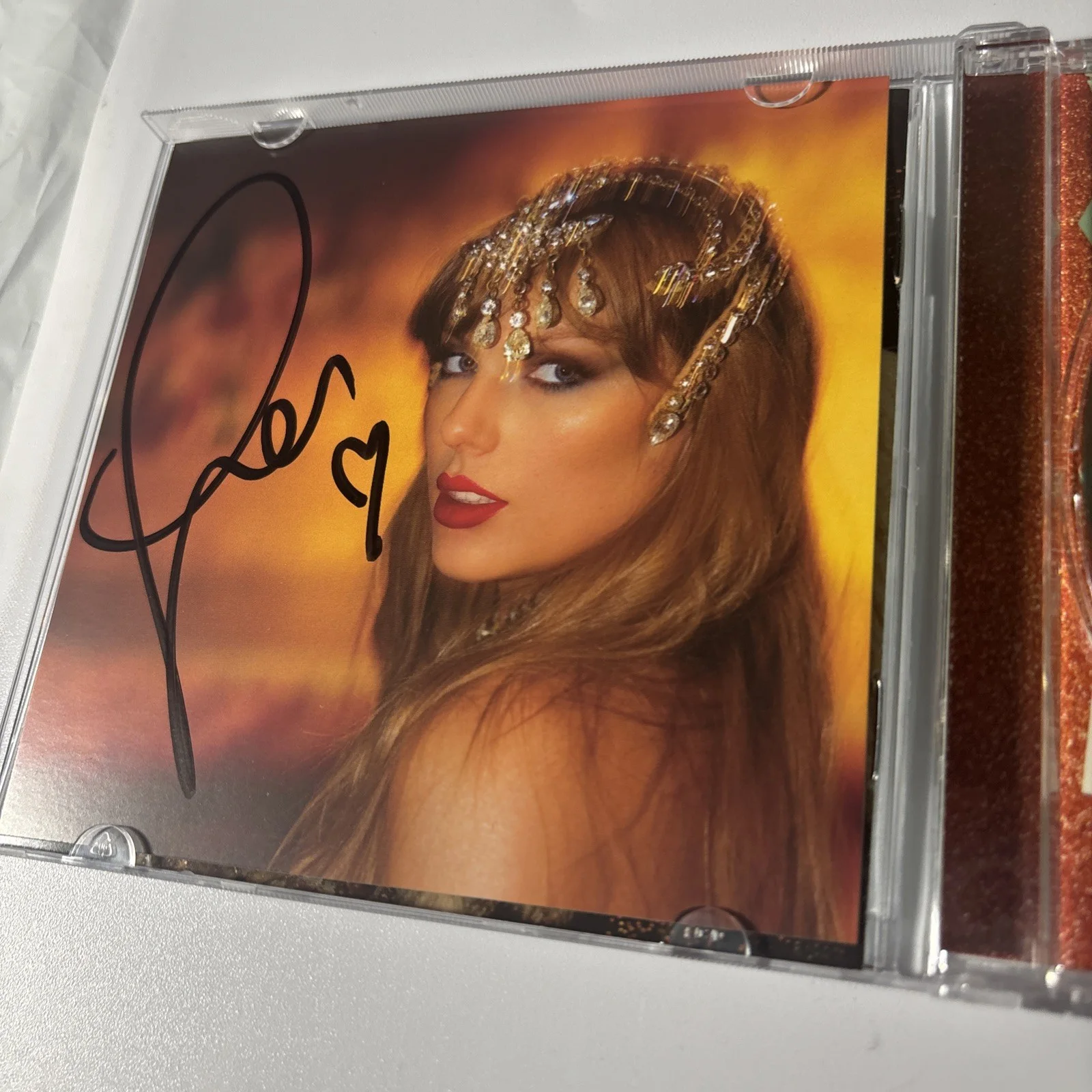 Rare LONG Signature Auto Taylor Swift Signed The Life Of A Showgirl CD Photo 1, изображение 4
