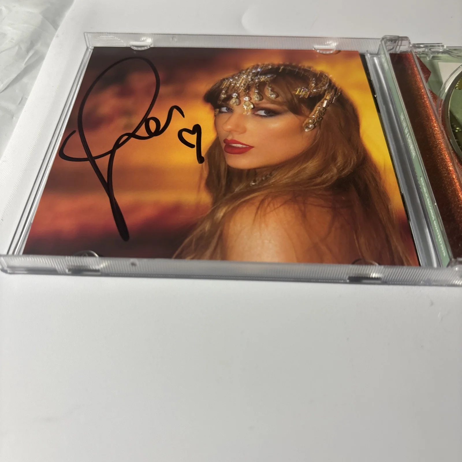 Rare LONG Signature Auto Taylor Swift Signed The Life Of A Showgirl CD Photo 1, изображение 5