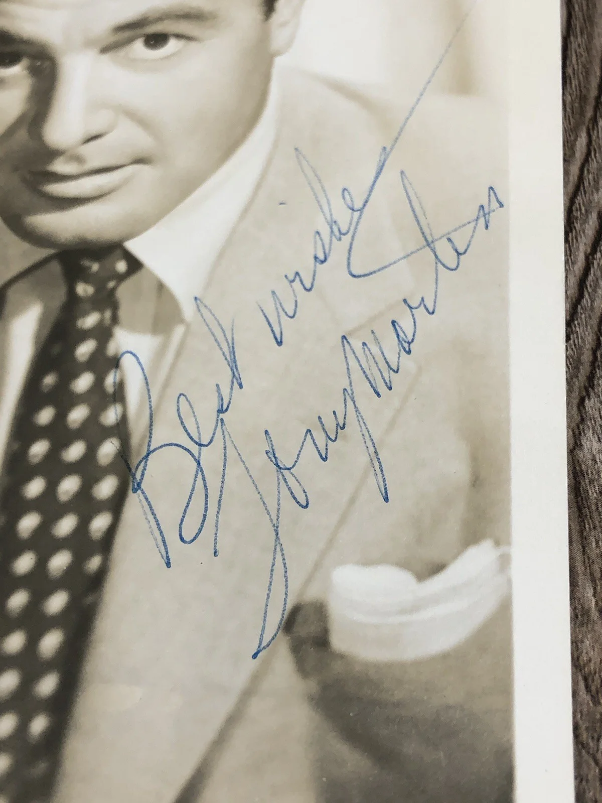 Vintage Tony Martin Hollywood Publicity Autographed Signed Photo Print, image 4