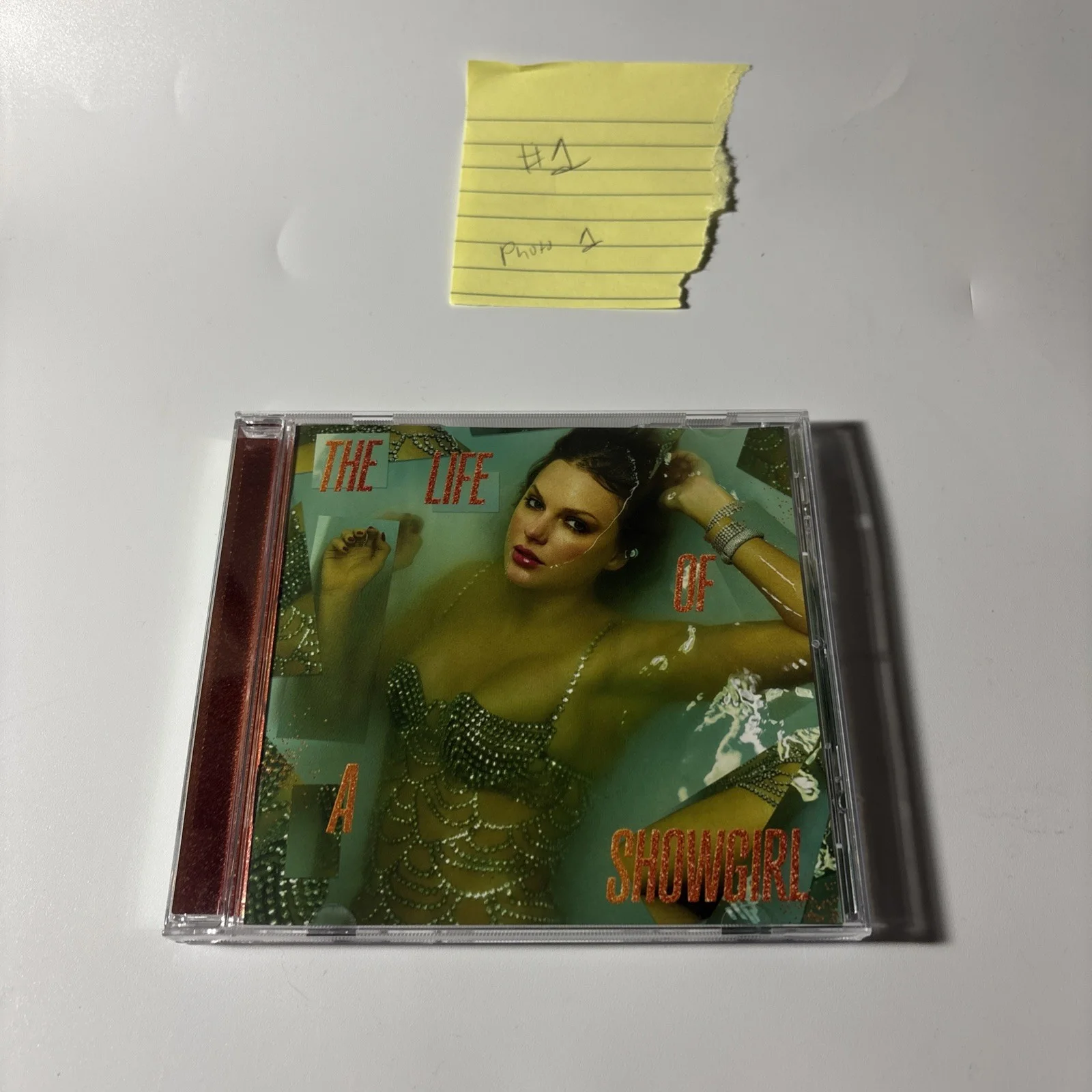 Rare LONG Signature Auto Taylor Swift Signed The Life Of A Showgirl CD Photo 1, изображение 5