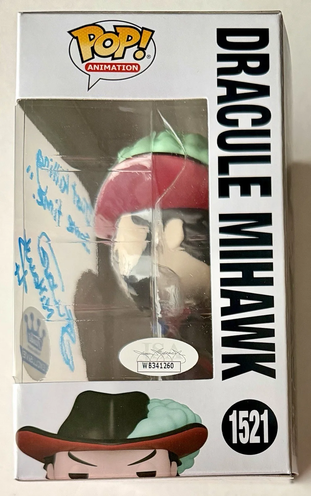 Steven John Ward — STEVEN JOHN WARD SIGNED • DRACULE MIHAWK FUNKO POP • ONE PIECE • JSA WITNESSED, image 3