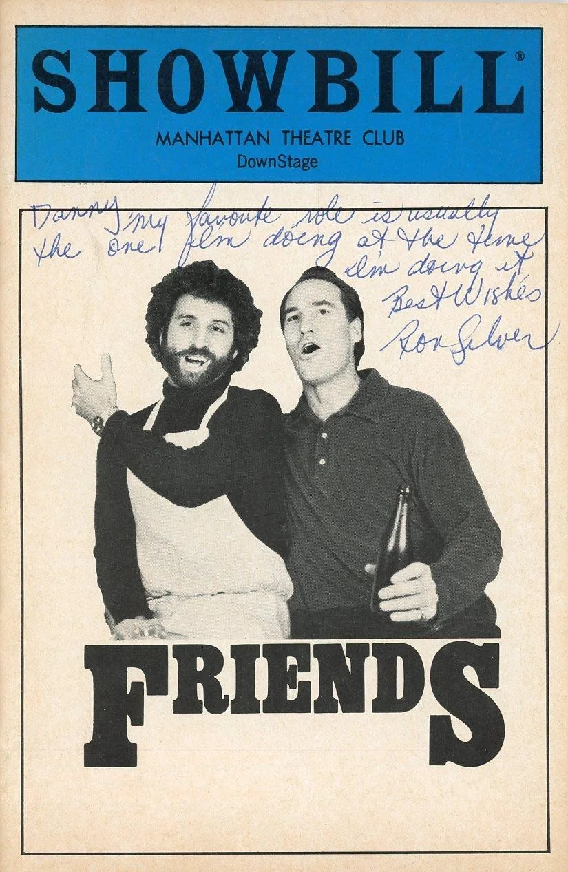 Ron Silver — Ron Silver - Signed Manhattan Theatre Club Showbill for Friends