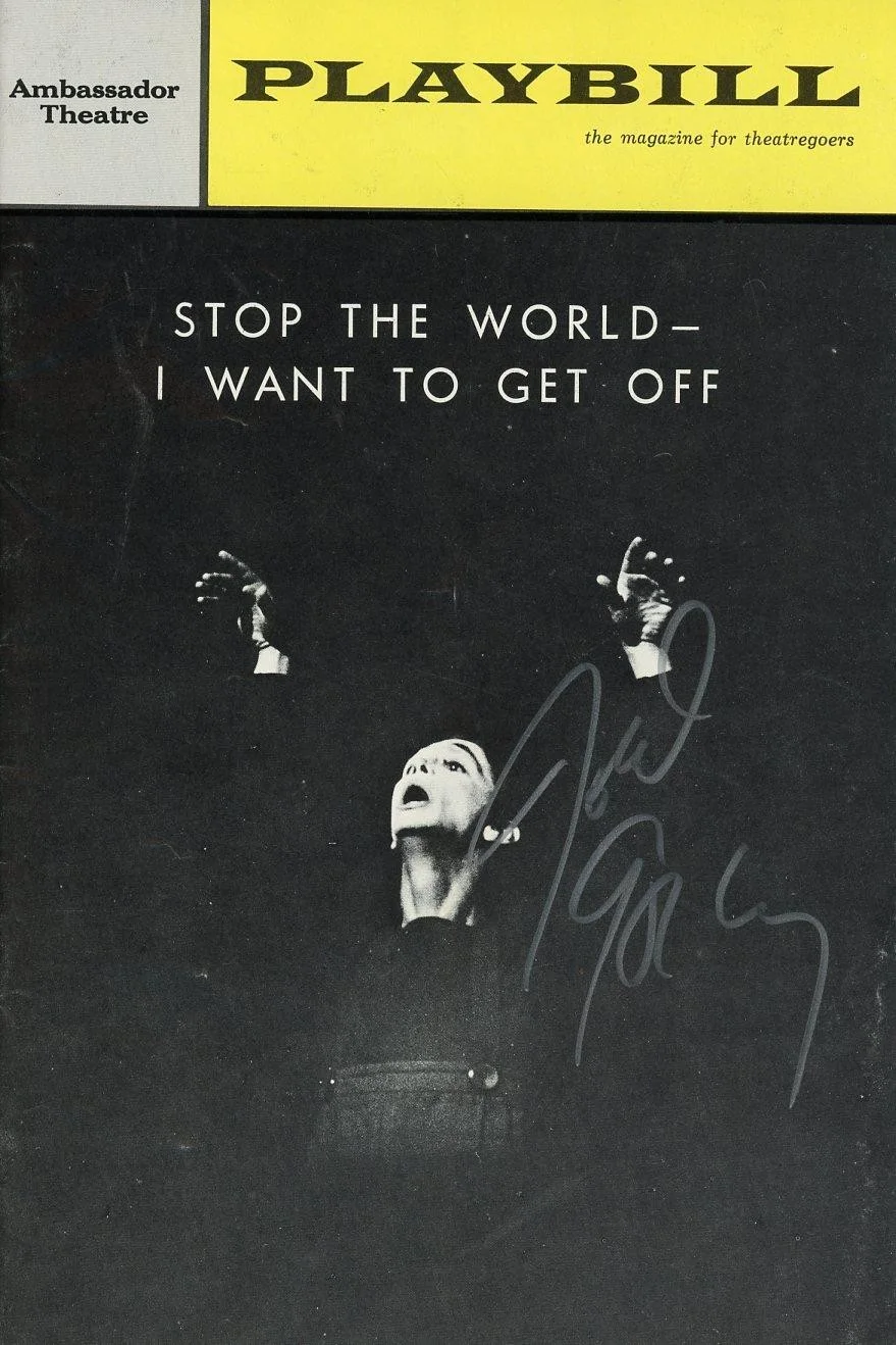 Joel Grey — Joel Grey- Signed Ambassador Theatre Playbill "Stop The World I Want to Get Off"