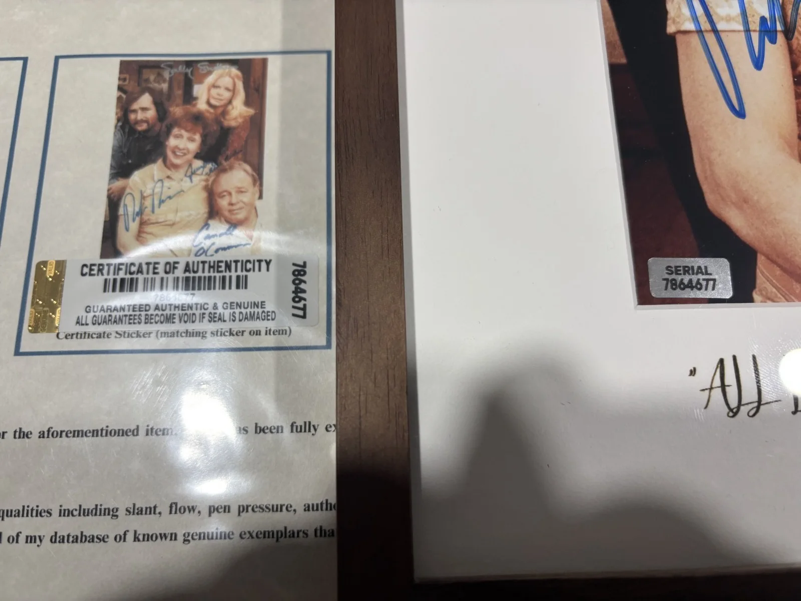 ALL IN THE FAMILY MAIN CAST MEMBERS — THE BUNKERS=All In The Family Full Cast Signed Autographed 8x12 inch Photo + COA, изображение 2