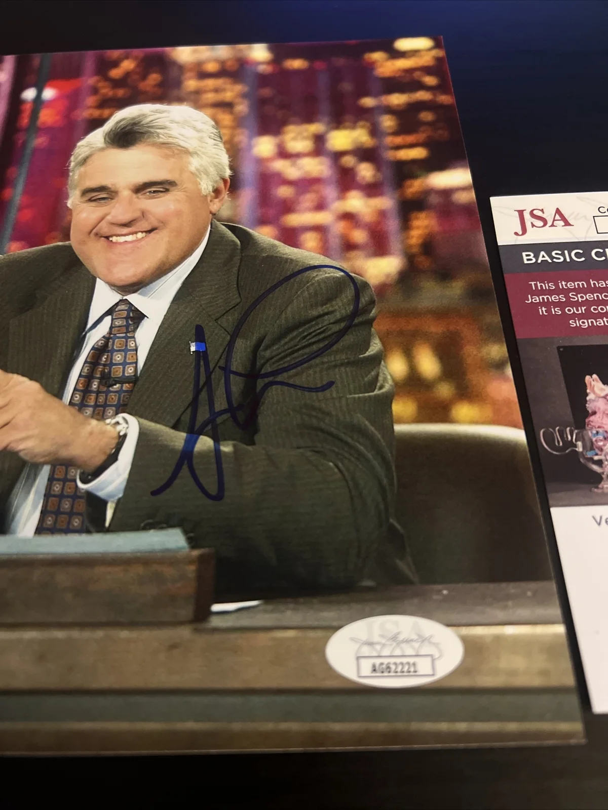 Jay Leno — Jay Leno SIGNED 8x10" Photo JSA COA Autographed The Tonight Show Cars, image 3
