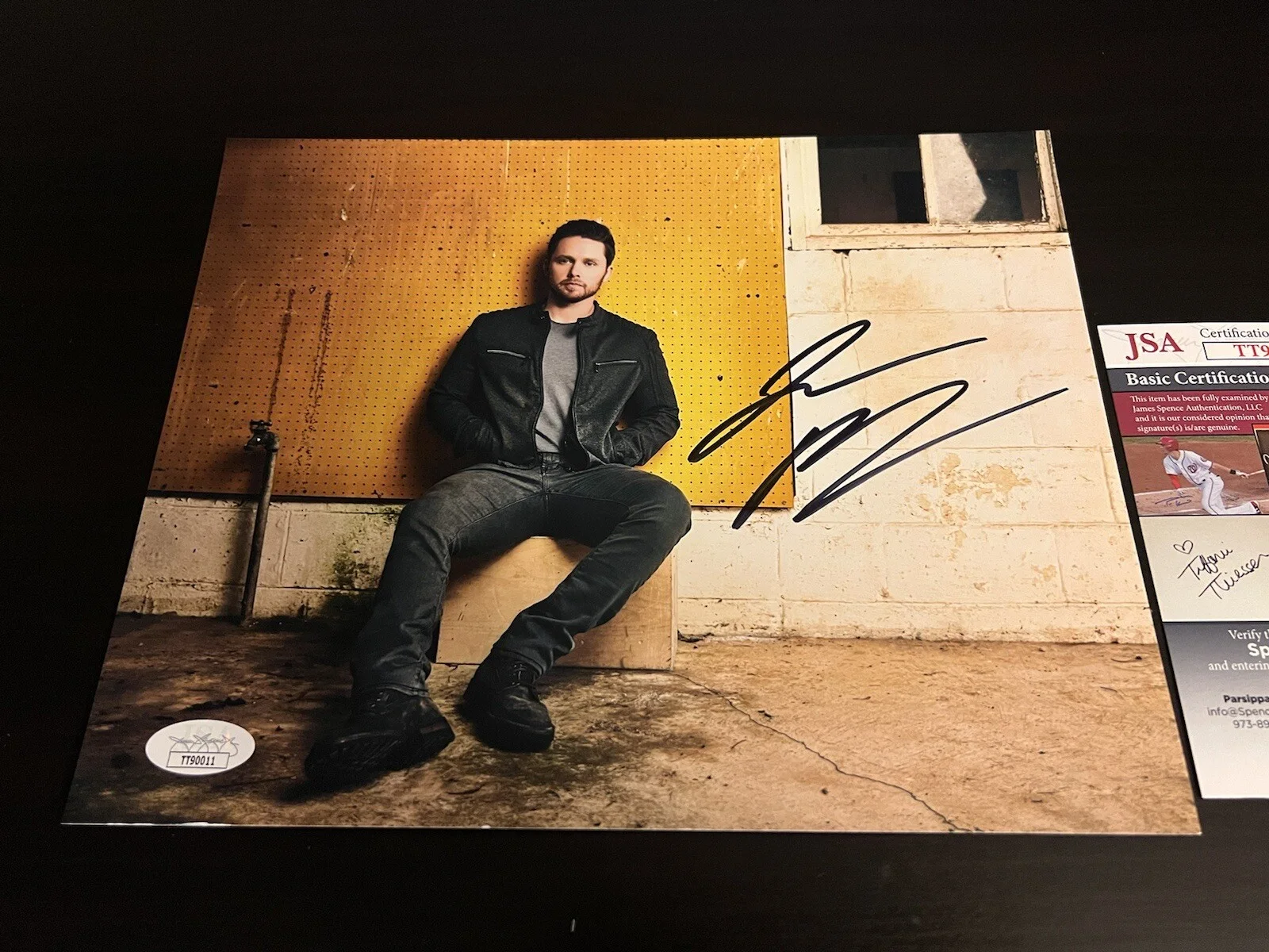jameson rodgers signed 8x10 Photo Cold Beer Calling My Name Luke Combs Jsa Coa, image 2