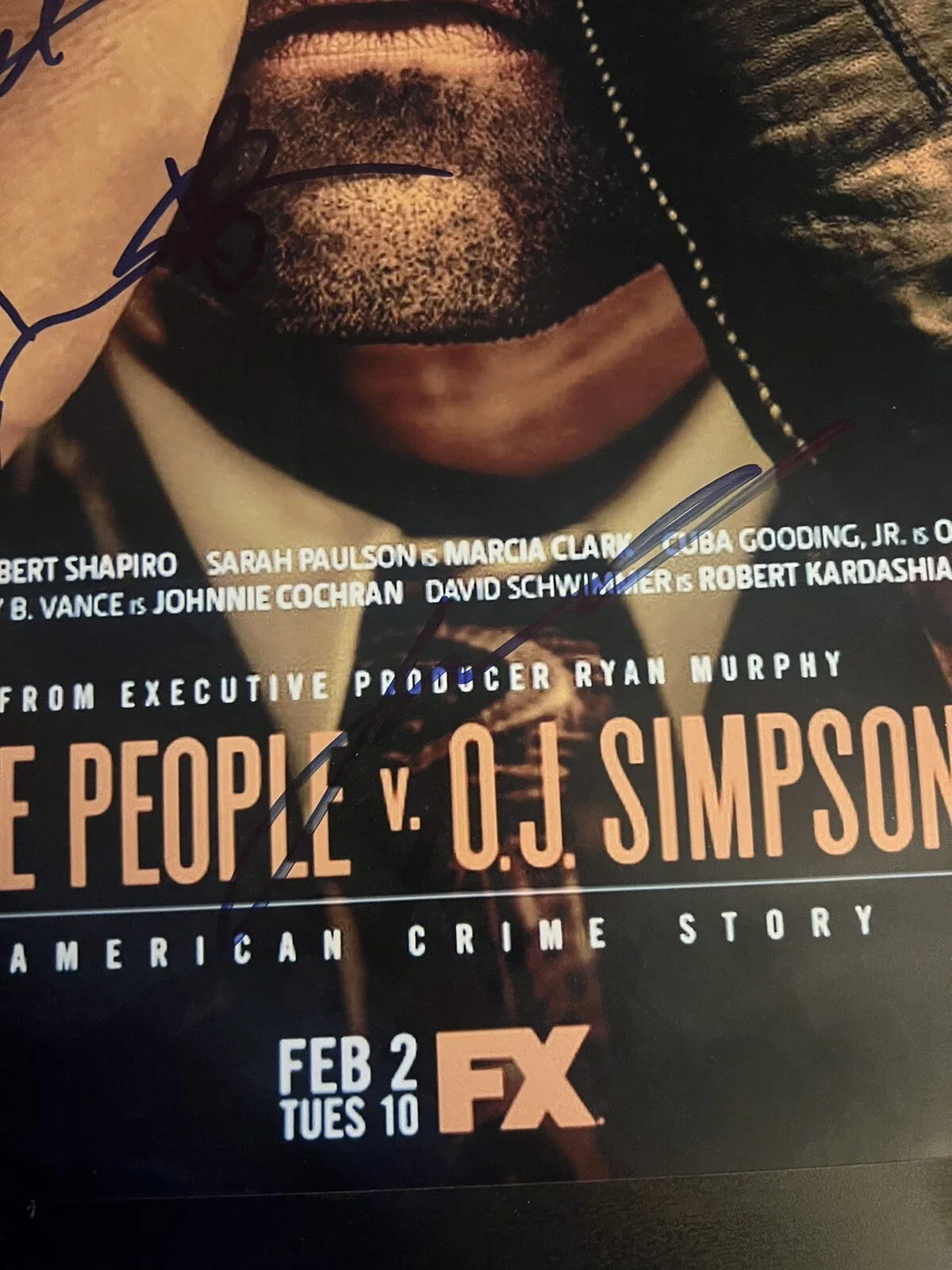 JOHN TRAVOLTA SIGNED THE PEOPLE VS Oj Simpson 12x18 Photo Cuba Goofing Jr Jsa, image 3