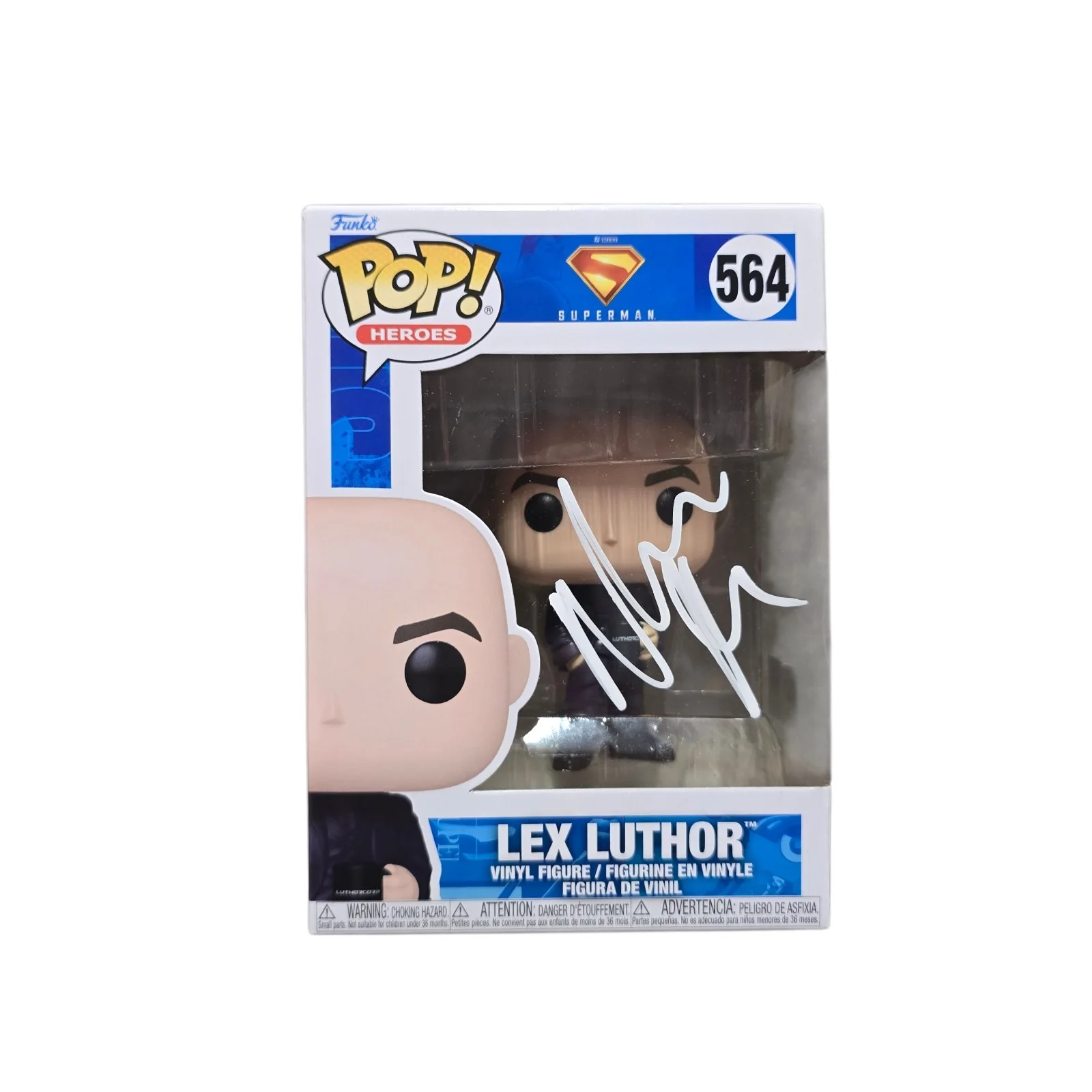 Nicholas Hoult — Nicholas Hoult Signed Lex Luther Funko 564 Superman SWAU Authenticated RARE