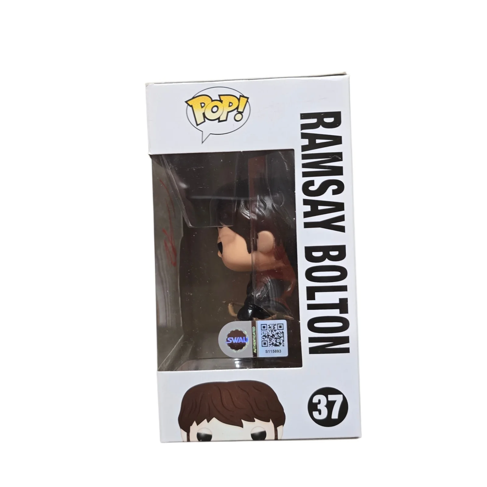 Iwan Rheon — Iwan Rheon Signed Ramsay Bolton Funko 37 Game Of Thrones SWAU Authenticated RARE, image 2
