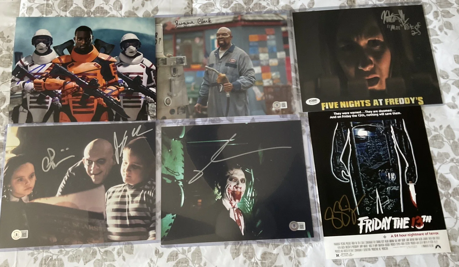 Christina Ricci, Brad Loree, Sean S Cunningham, Richard Brake — HORROR Signature Bundle Lot of 7 - Christina Ricci Richard Brake Eugene Clark