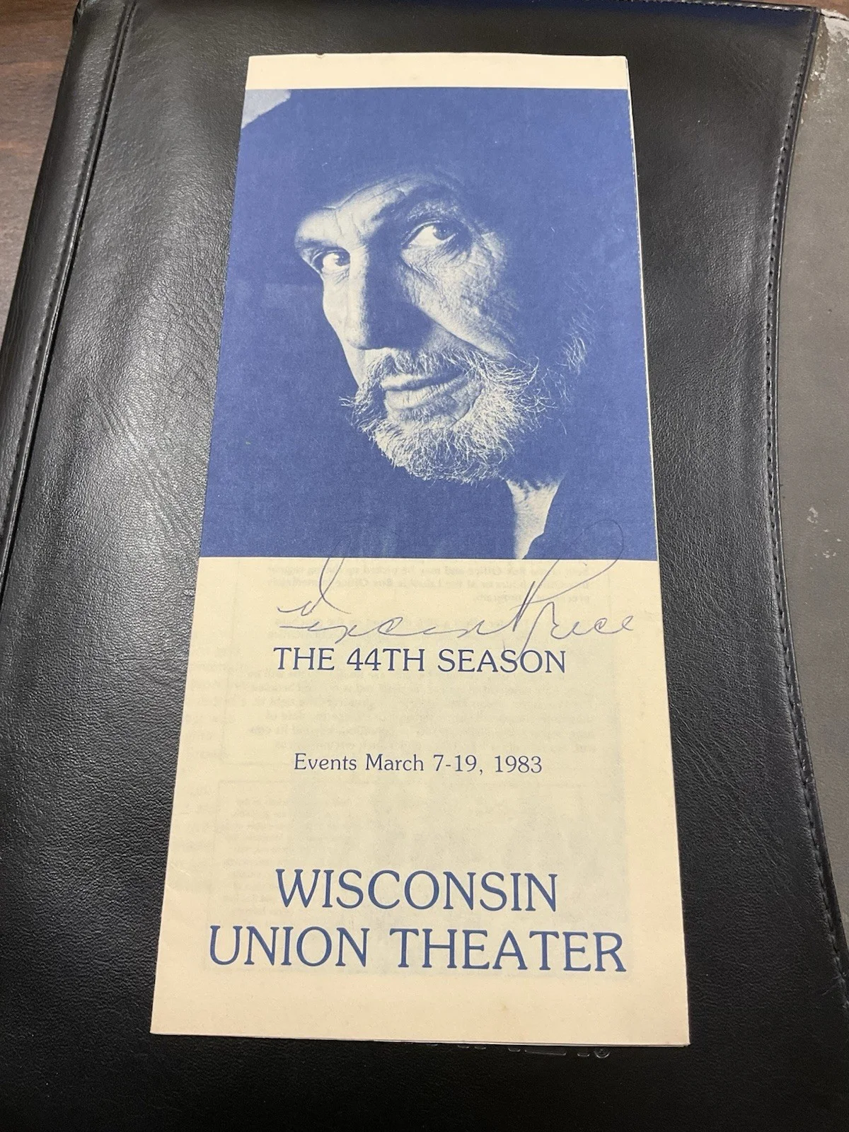 Vincent Price — Vincent Price Signed Program “The Villains Still Pursue Me” 3/18/83, Madison WI