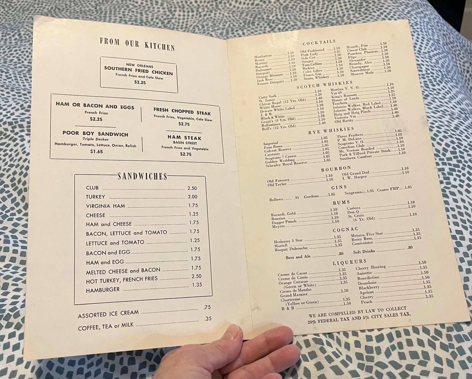 Lionel Hampton — Lionel Hampton signed menu, image 2