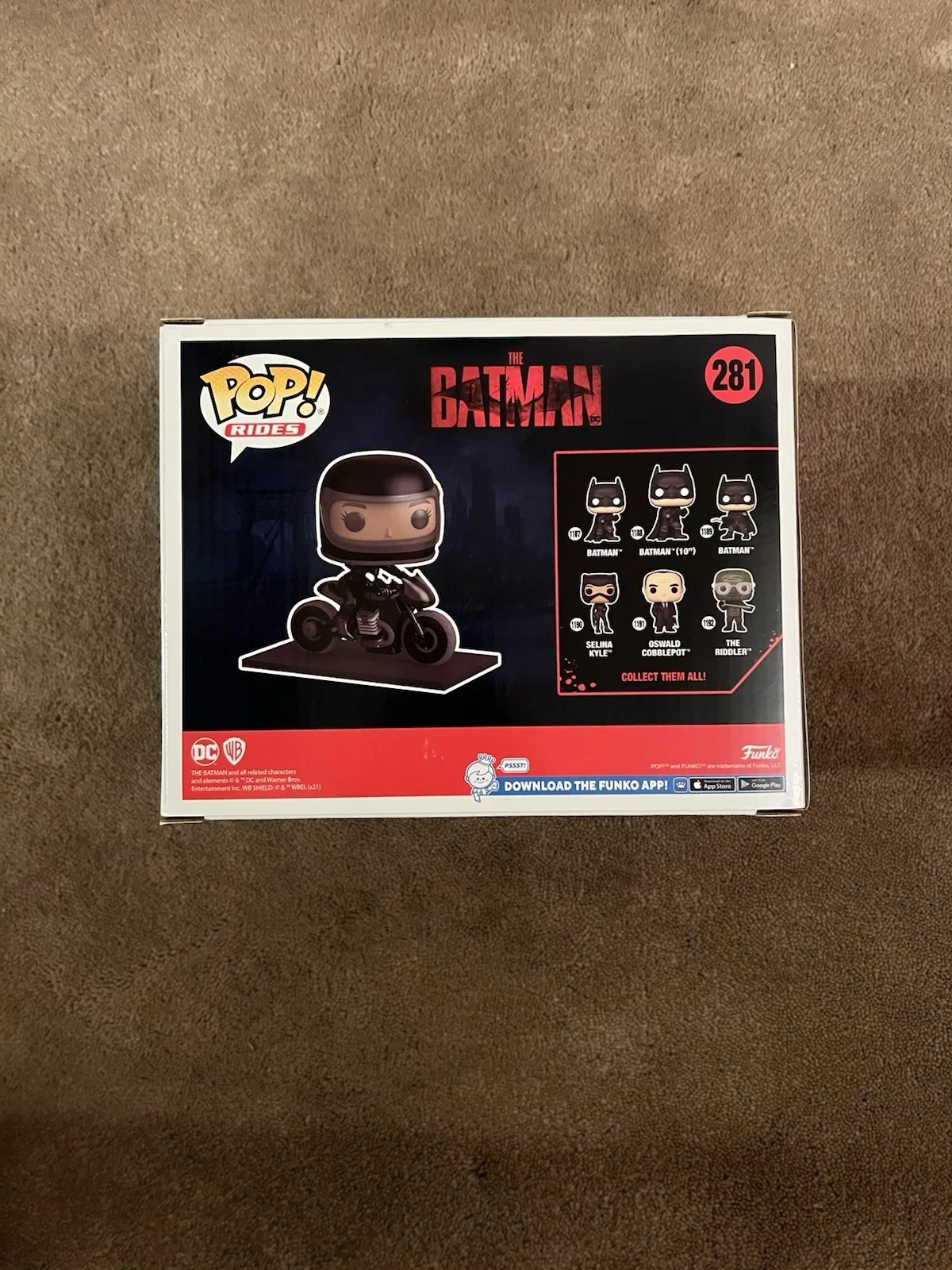 Zoe Kravitz Autographed Funko Pop 2022 Batman Selina Kyle Motorcycle #281 PROOF, изображение 3