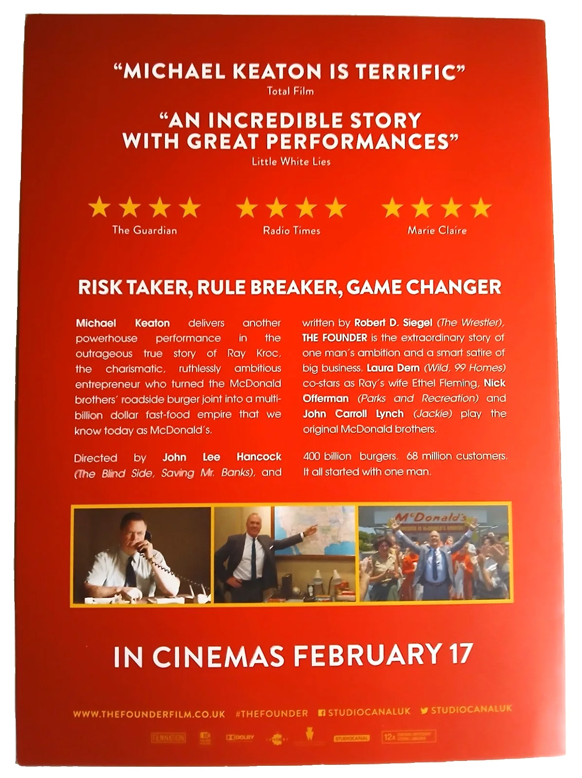 MICHAEL KEATON THE FOUNDER & BIRDMAN FILM FLYERS - EDWARD NORTON, изображение 2