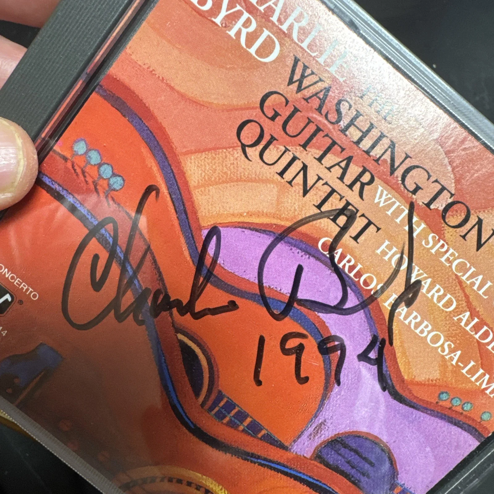 HAND AUTOGRAPHED Charlie Byrd – signed Cd -, image 4