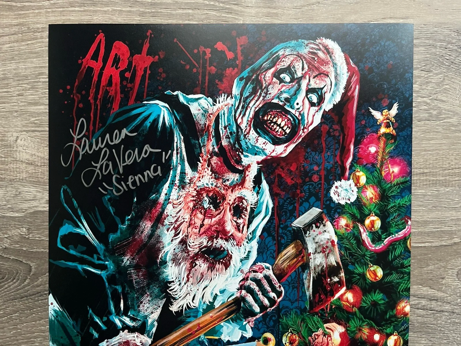 Lauren LaVera — Lauren LaVera Signed Terrifier 3 11x17 Photo JSA COA Sienna Art The Clown, изображение 3
