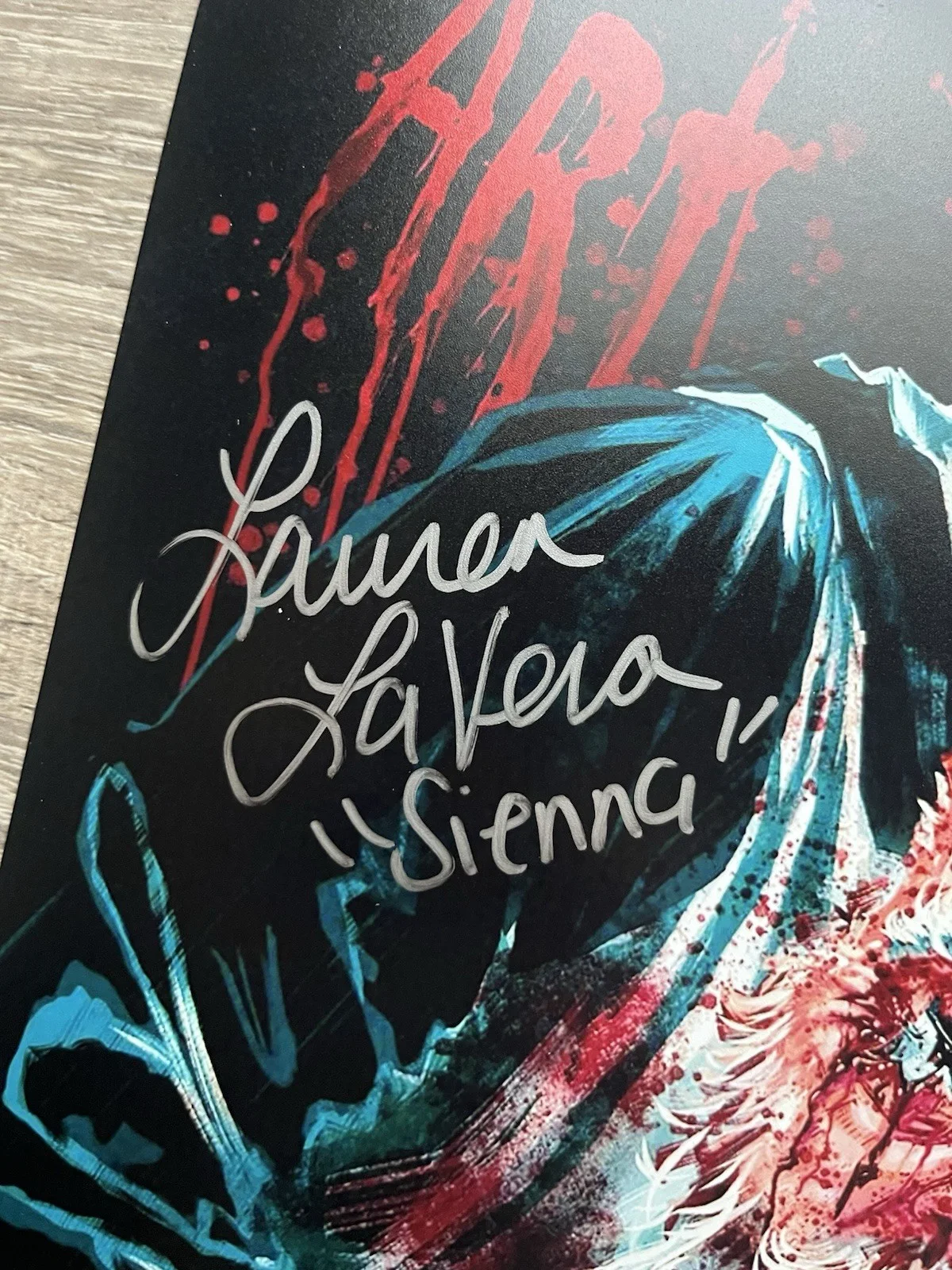 Lauren LaVera — Lauren LaVera Signed Terrifier 3 11x17 Photo JSA COA Sienna Art The Clown, изображение 4