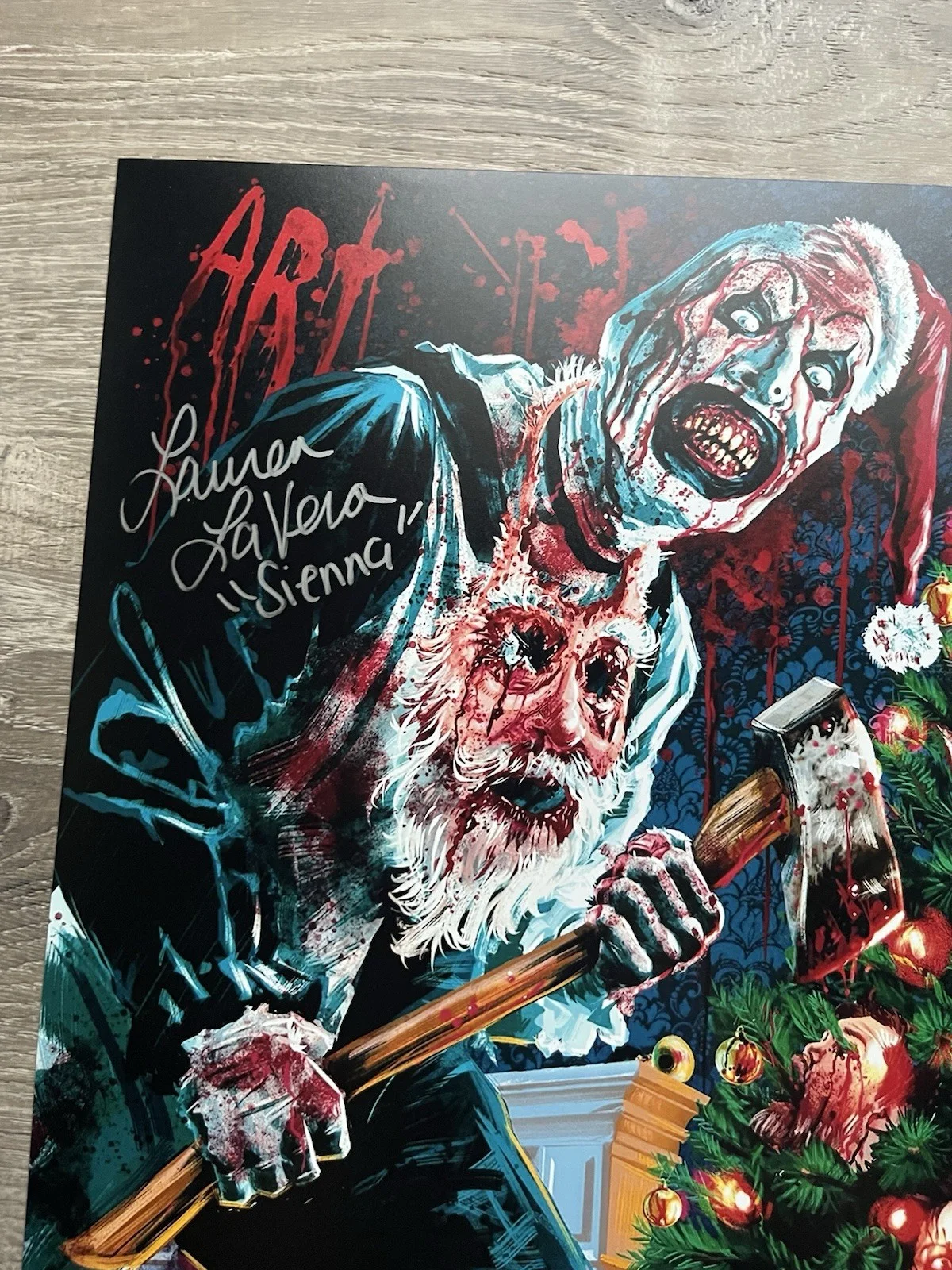 Lauren LaVera — Lauren LaVera Signed Terrifier 3 11x17 Photo JSA COA Sienna Art The Clown, изображение 5