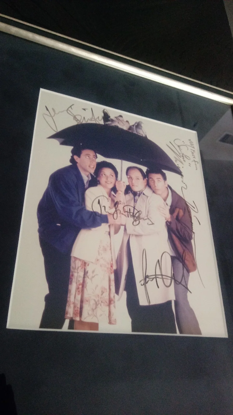 FULL CAST OF 4 — SEINFELD SIGNED CAST FRAMED COLLECTIBLE PHOTO RICHARDS, DREYFUS, ALEXANDER RARE, изображение 2