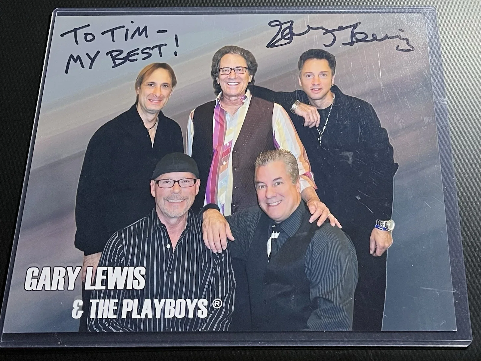 Gary Lewis & The Playboys Signed 8x10 Photograph w/ COA Top Loader, image 2