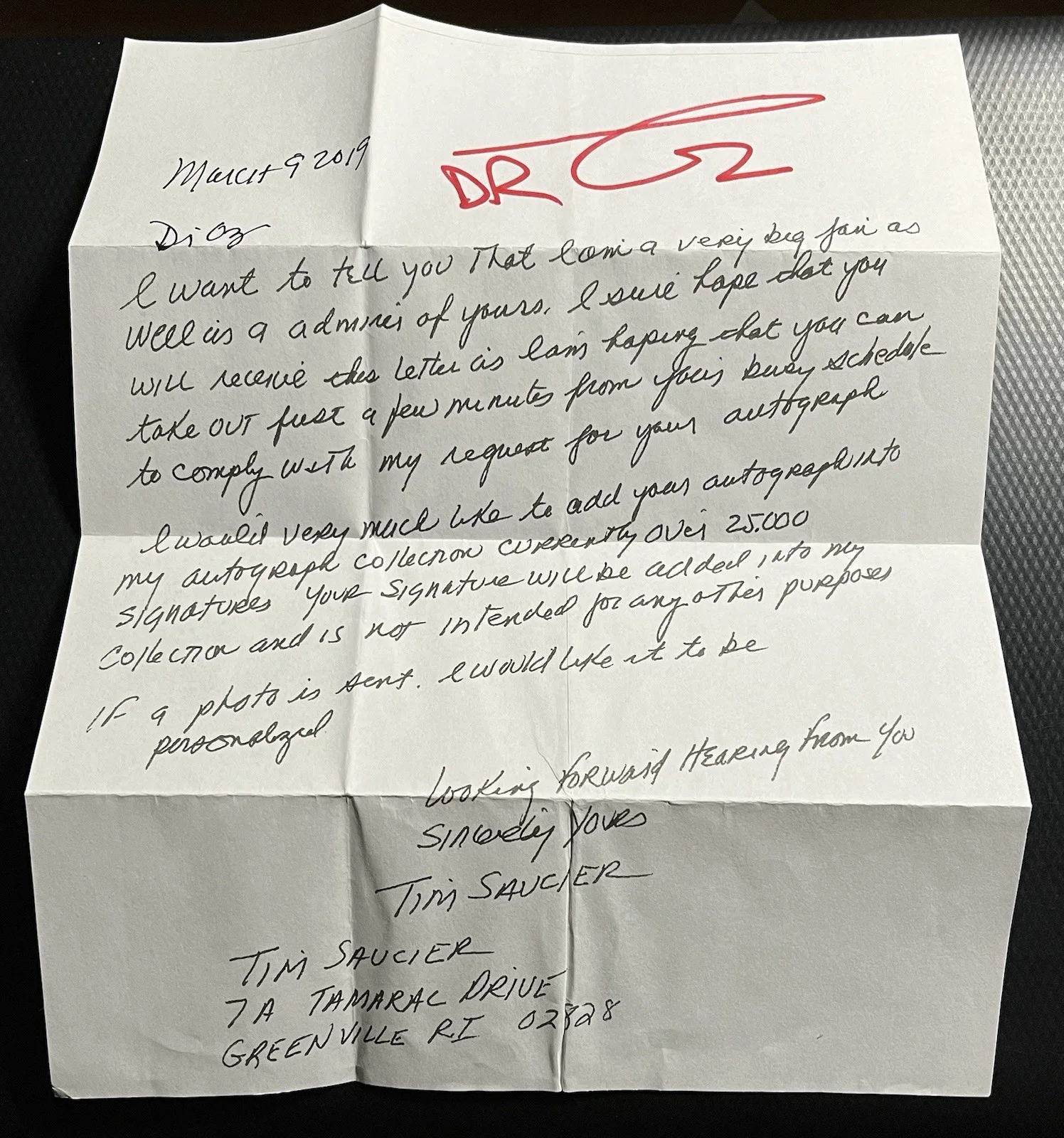Dr. Oz — Dr. Mehmet Oz Signed Cut Sheet Autograph w/ COA & Top Loader, image 4