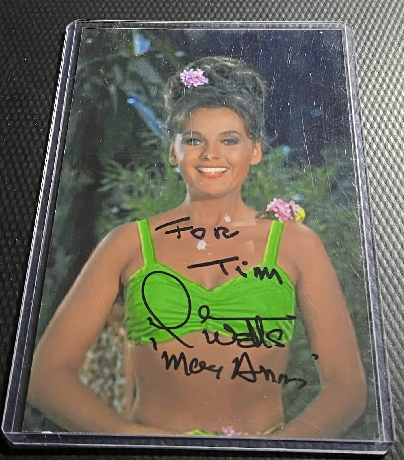 Dawn Wells — Dawn Wells Aka Mary Ann Gilligan Island Promo Photo Autopen COA Top Loader, изображение 2