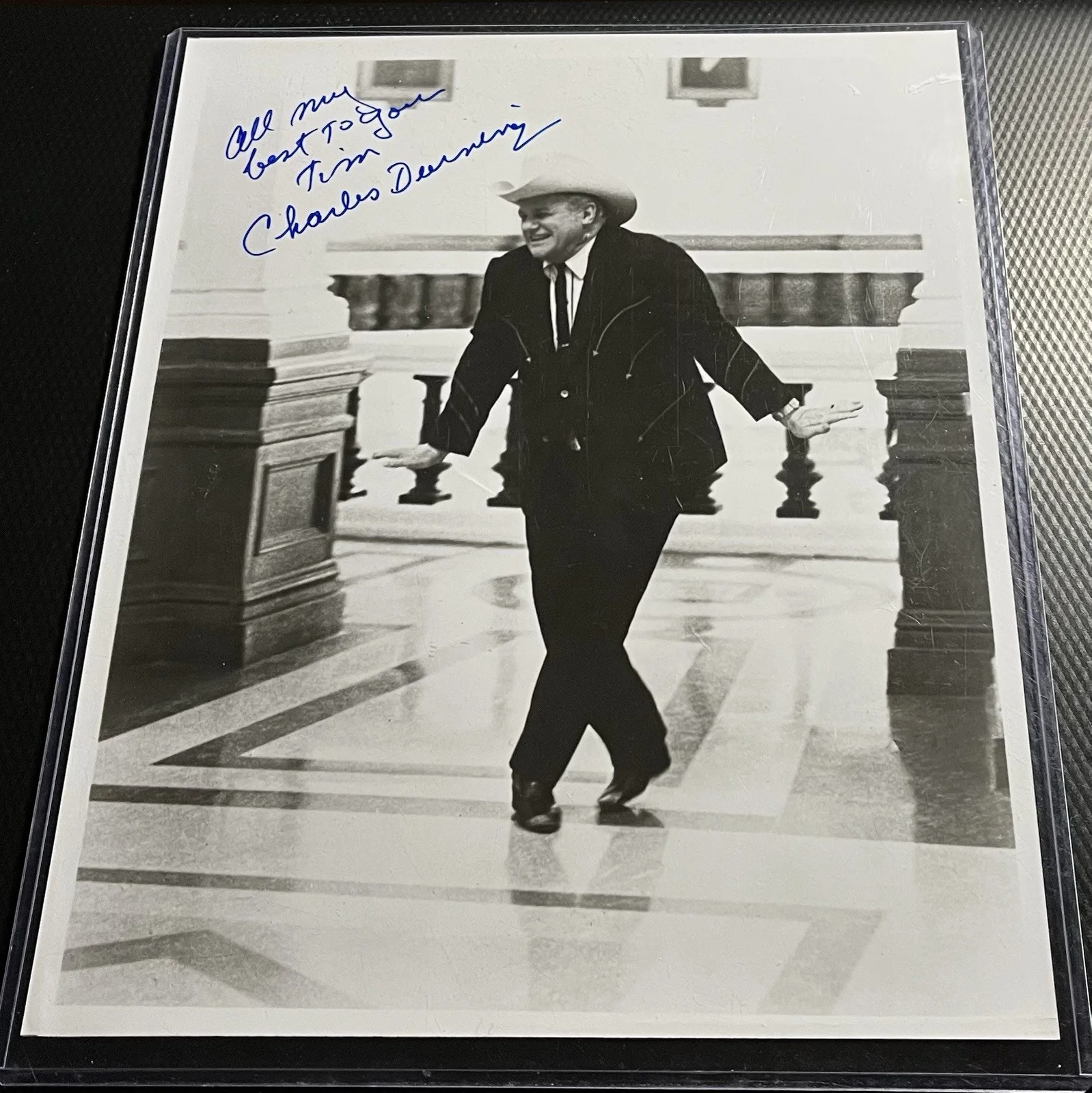 Charles Durning — Charles Durning Legendary Actor Signed 8x10 Photograph w/ COA Top Loader, image 2