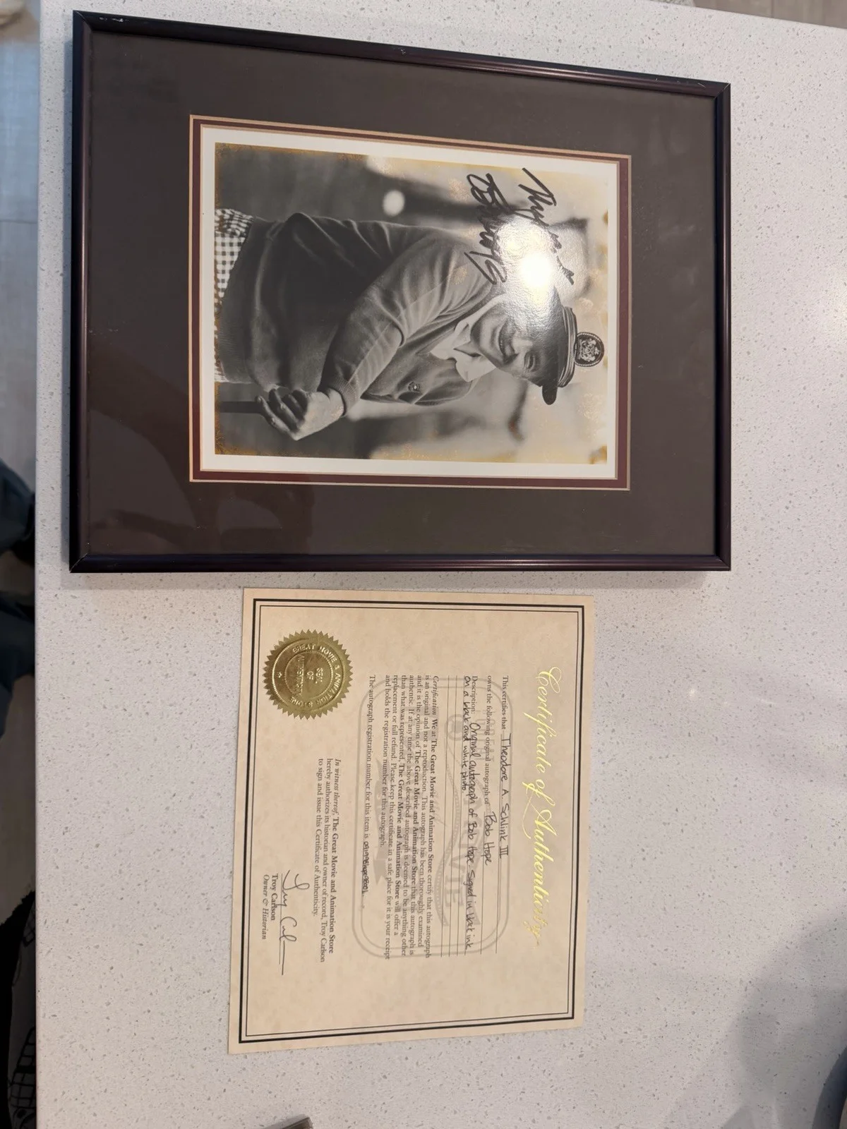 Bob Hope — Bob Hope Signed Autographed 9x7 Photo - Comedian Actor Authenticated, image 4