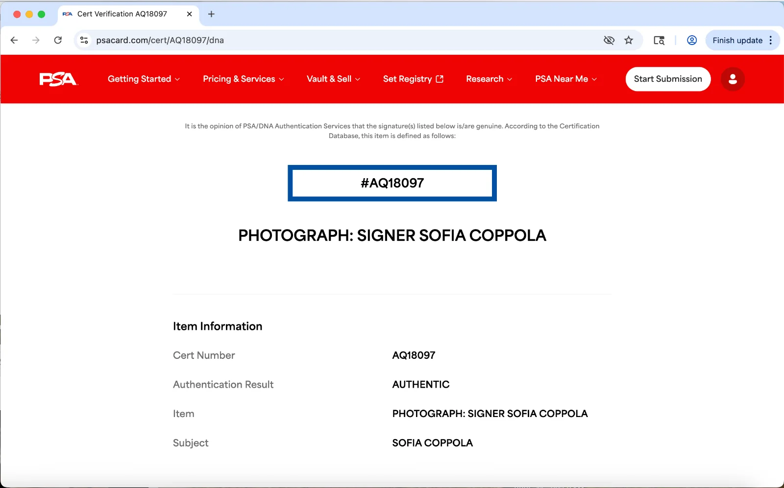 Sofia Coppola — Sofia Coppola signed 8x10 photo autograph PSA DNA Marie Antoinette Director, image 3