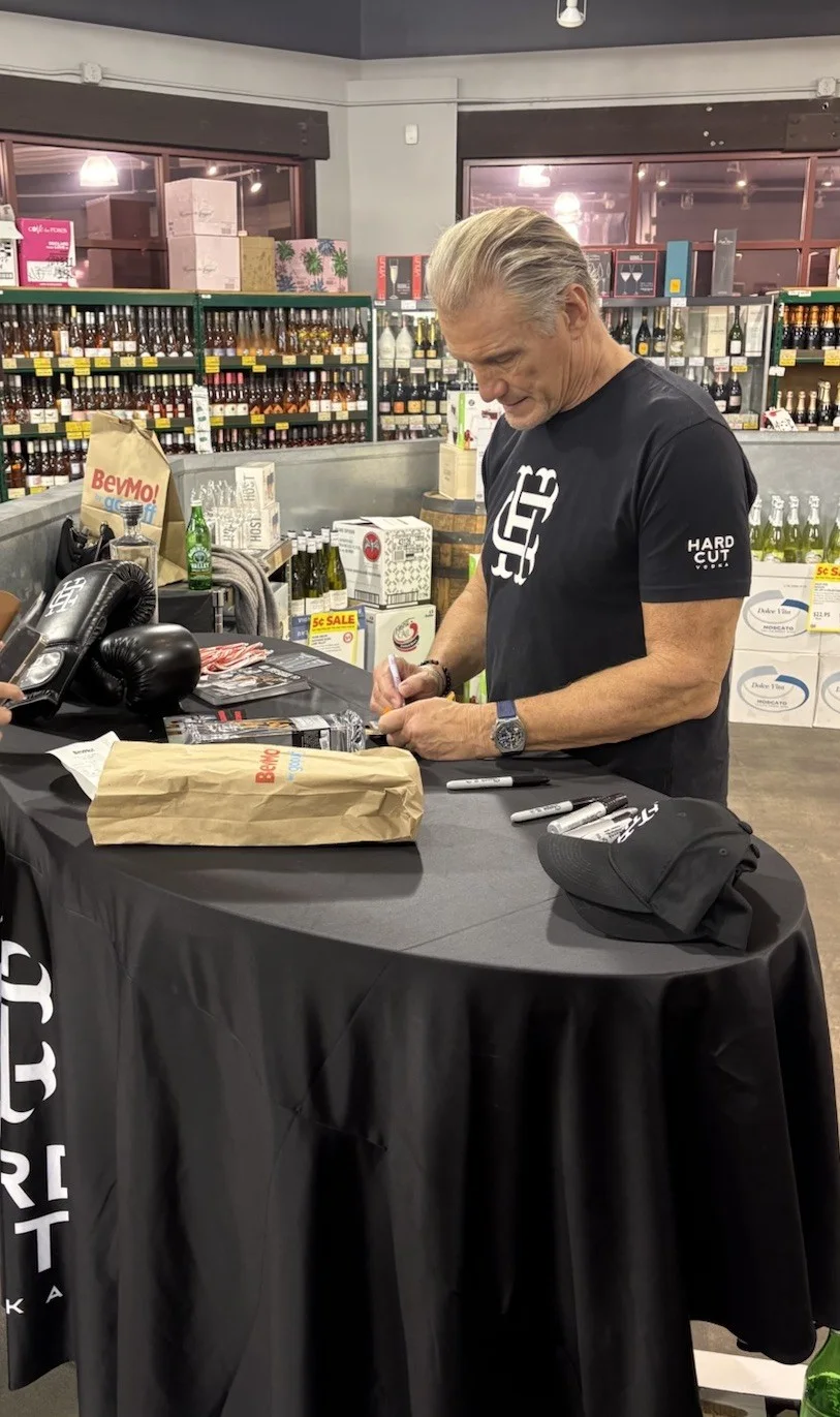 Dolph Lundgren — DOLPH LUNDGREN HARD CUT VODKA AUTO SIGNED EMPTY BOTTLE ROCKY 4 IVAN DRAGO MOTU, image 4
