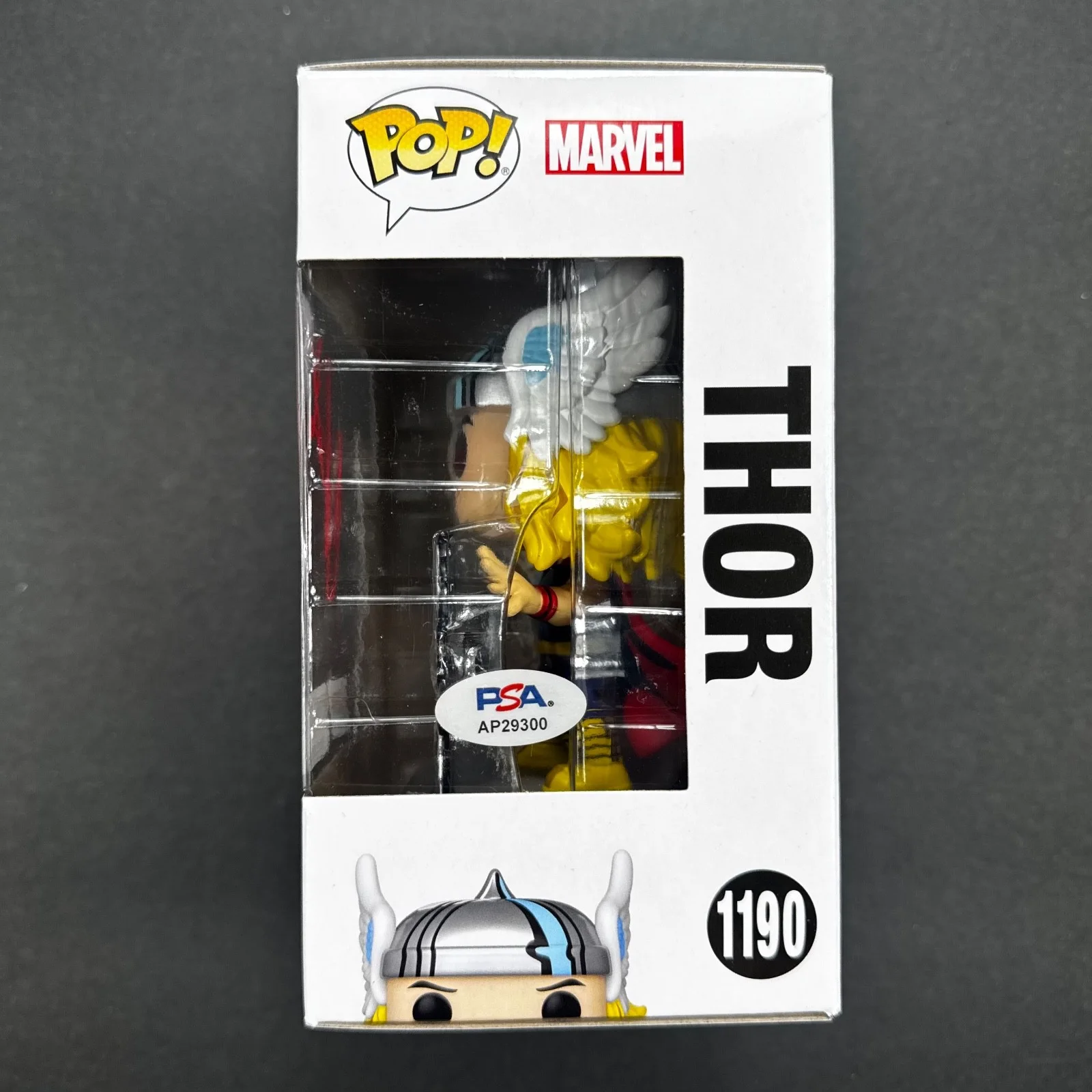 Chris Hemsworth — Chris Hemsworth Signed Autograph Marvel Avengers Thor Funko Pop 1190 PSA/DNA COA, image 2