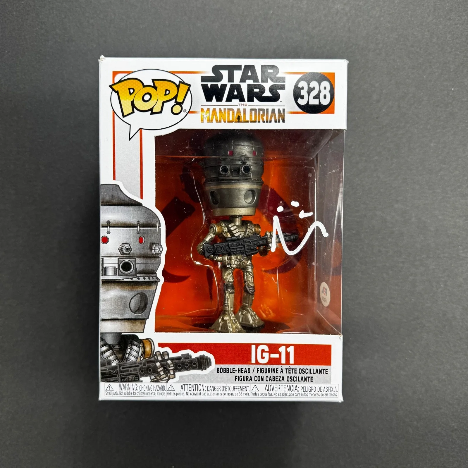 Taika Waititi — Taika Waititi Signed Autograph Mandalorian IG-11 Star Wars 328 Funko Pop PSA/DNA