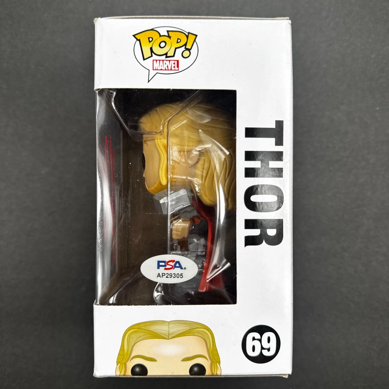 Chris Hemsworth Signed Autograph Avengers Age Of Ultron Thor Funko Pop PSA/DNA, image 2