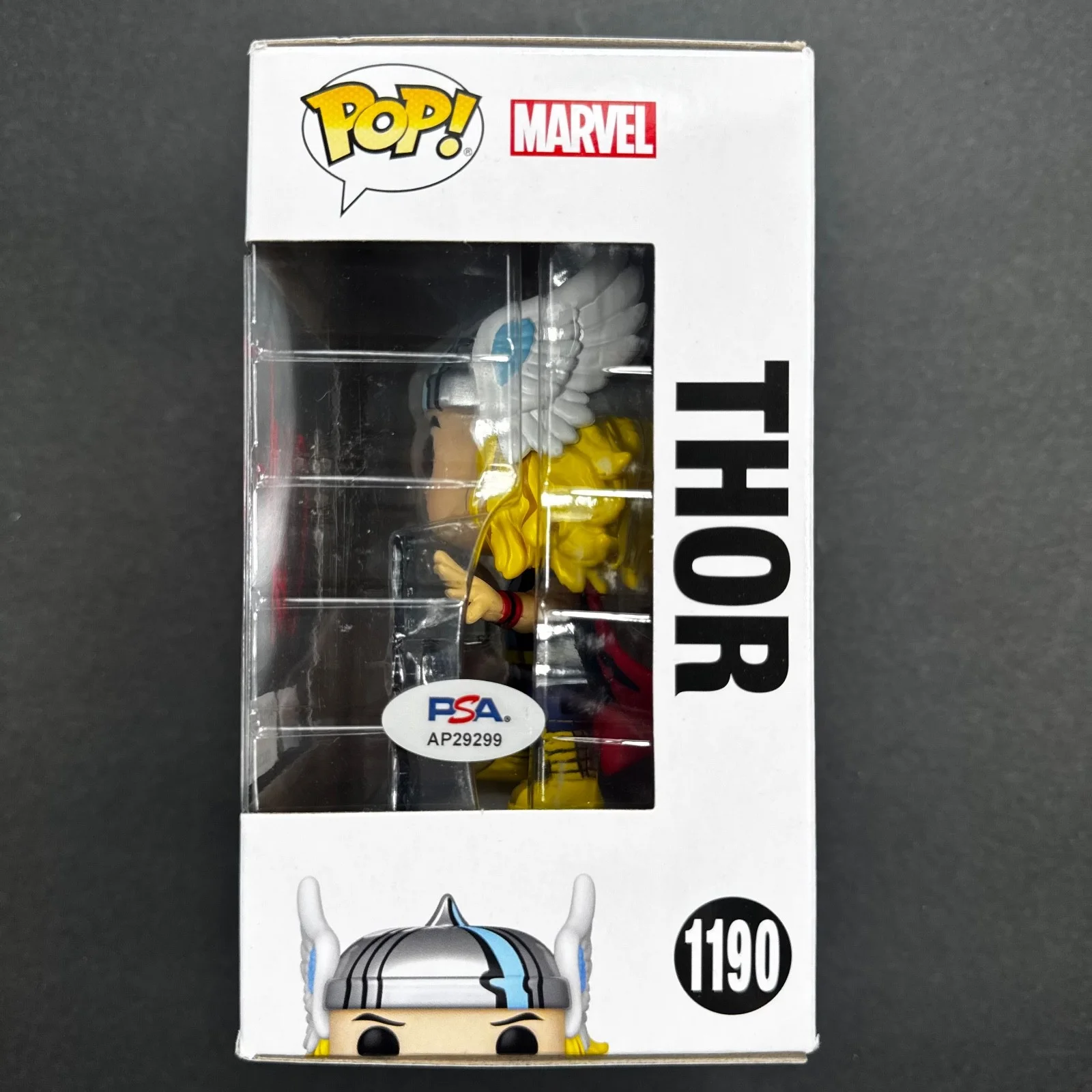 Chris Hemsworth — Chris Hemsworth Signed Autograph Marvel Avengers Thor Funko Pop 1190 PSA/DNA COA, изображение 2